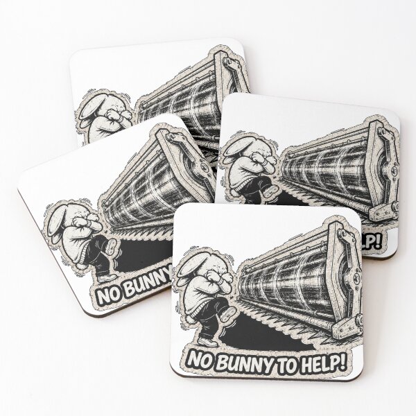 Item preview, No Bunny To Help! – Funny Moving Bunny Sticker, T-Shirt & Hoodie designed and sold by bunnymode.