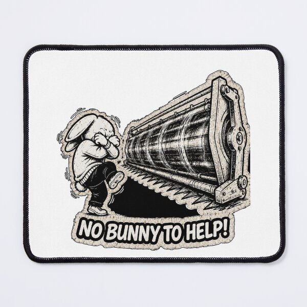Item preview, No Bunny To Help! – Funny Moving Bunny Sticker, T-Shirt & Hoodie designed and sold by bunnymode.