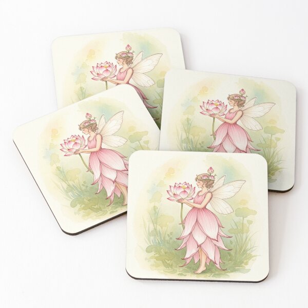Item preview, Ethereal Lotus Flower Fairy in Soft Pink designed and sold by Pasteltone.
