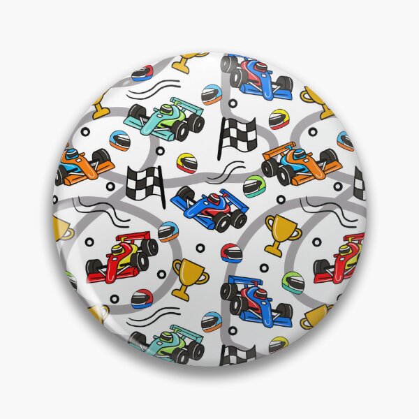 Item preview, Race Cars Racing Track Kids Pattern designed and sold by CI Creative Design LLC.