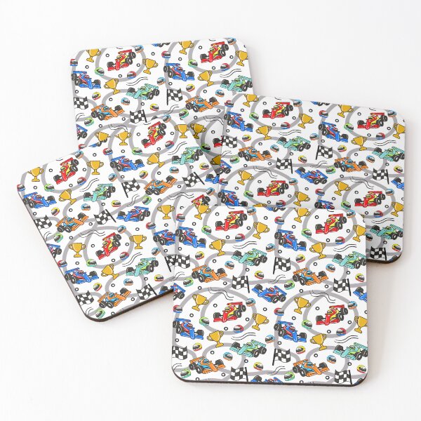 Item preview, Race Cars Racing Track Kids Pattern designed and sold by CI Creative Design LLC.
