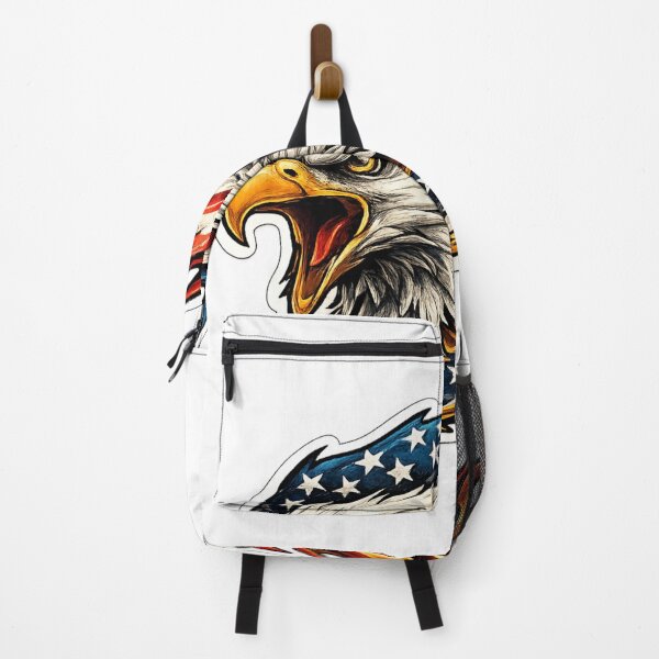 Item preview, Screaming Biker Eagle Flag Flames designed and sold by pohapoha181.