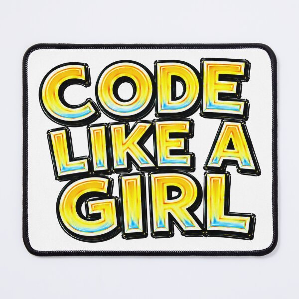 Item preview, CODE LIKE A GIRL – hand drawn childlike typography designed and sold by Mac Sketches.
