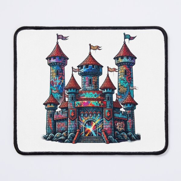 Item preview, Gothic Graffiti Castle Urban Street Art Cel-Shaded designed and sold by Dzblack.
