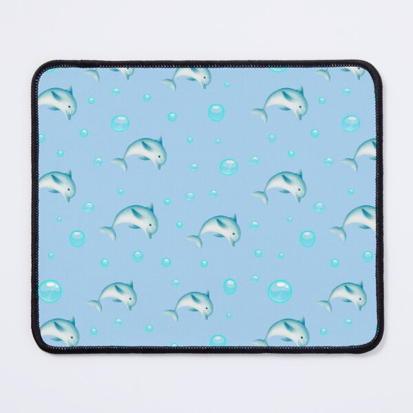 Item preview, Cute Dolphin Blue Sea animal Realistic Watercolor Dolphin Floating Bubbles Ocean Aesthetic designed and sold by Art IN Pack.
