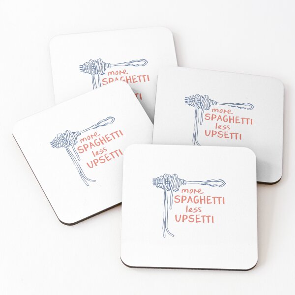 Item preview, More Spaghetti Less Upsetti Funny Pasta Quote designed and sold by SiarheiYur.