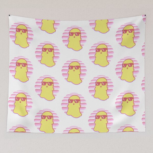Item preview, Kawaii Pink Ghost with Glasses | Spooky Cute Y2K Aesthetic designed and sold by AstronautMerch.