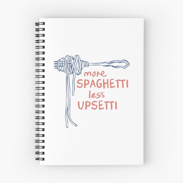 Item preview, More Spaghetti Less Upsetti Funny Pasta Quote designed and sold by SiarheiYur.
