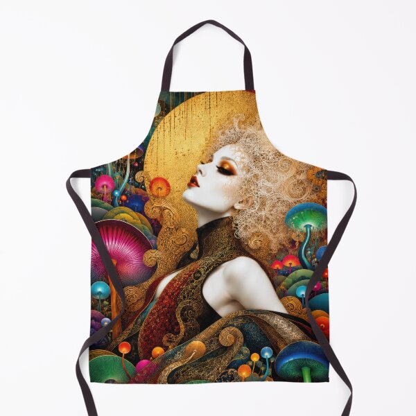 Item preview, Ethereal Woman Amidst Luminous Mushrooms designed and sold by Andy Gambino Art.