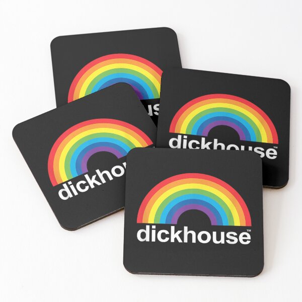 Item preview, Retro Dickhouse Rainbow Logo Vintage Typography Satirical Pop Culture Parody Graphic designed and sold by PhocoNibict.