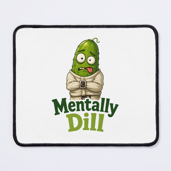 Item preview, Mentally Dill Pickle Pun designed and sold by aistrokeofart.