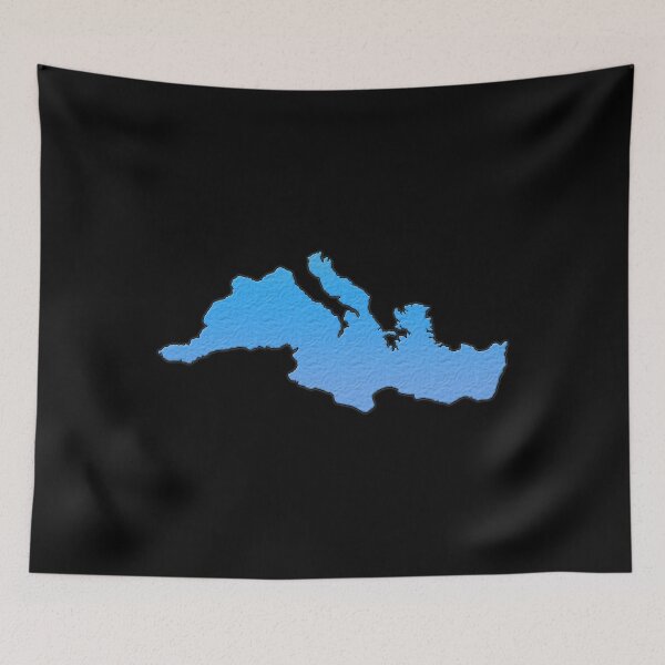 Item preview, Mediterranean Sea Outline designed and sold by gorff.