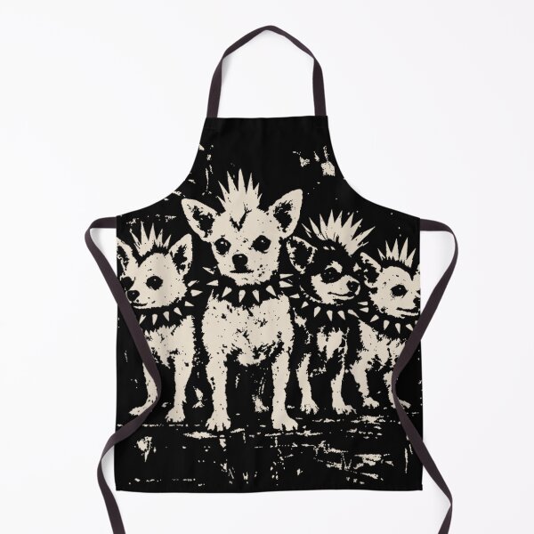 Item preview, Punk Rock Chihuahua Pack Spiky Collar Gothic Distressed Grunge Dog Art designed and sold by PhocoNibict.