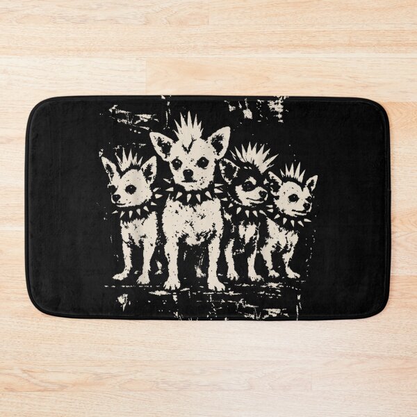Item preview, Punk Rock Chihuahua Pack Spiky Collar Gothic Distressed Grunge Dog Art designed and sold by PhocoNibict.