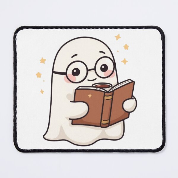Item preview, Cute Ghost Reading Book Kawaii Sticker | Cozy Book Lover Ghost designed and sold by Stylestickers55.