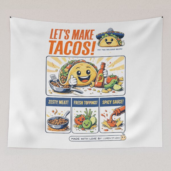 Item preview, Let's Make Tacos! designed and sold by Matinez Pink.