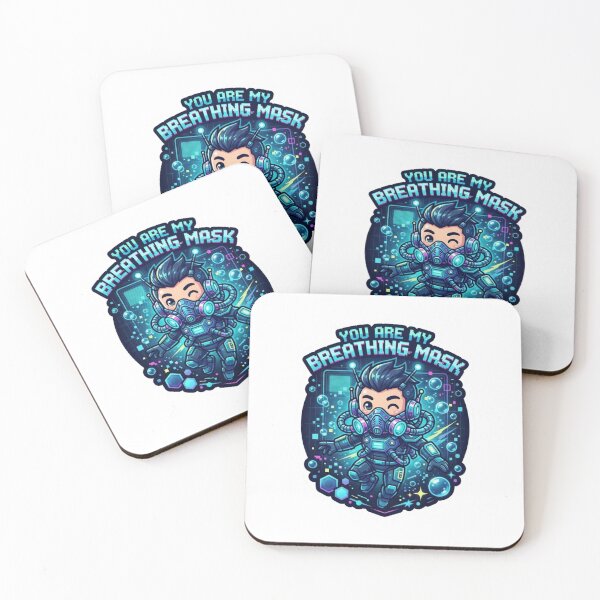 Item preview, You Are My Breathing Mask Sticker designed and sold by Imaginarium of Chaos falcon88 .