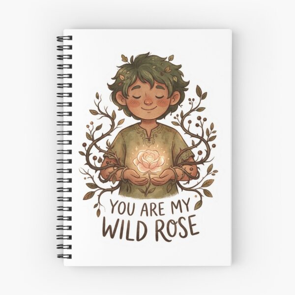 Item preview, You Are My Wild Rose Sticker designed and sold by Imaginarium of Chaos falcon88 .
