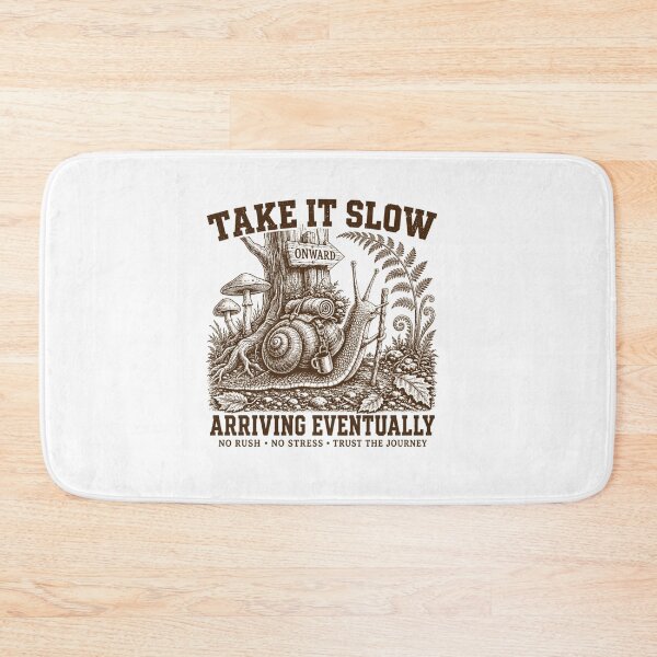 Item preview, Take It Slow Snail Vintage Nature Illustration designed and sold by SiarheiYur.