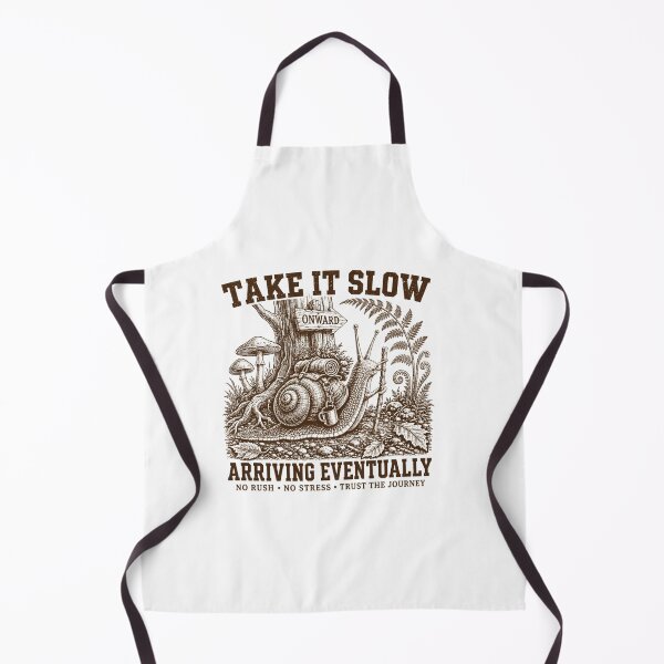 Item preview, Take It Slow Snail Vintage Nature Illustration designed and sold by SiarheiYur.