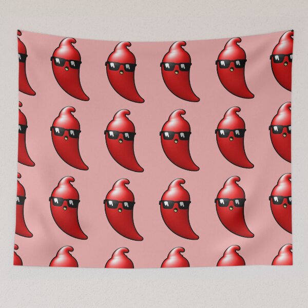 Item preview, Kawaii Spicy Chili Pepper with Glasses | Cool Spooky Cute Red Chili designed and sold by AstronautMerch.
