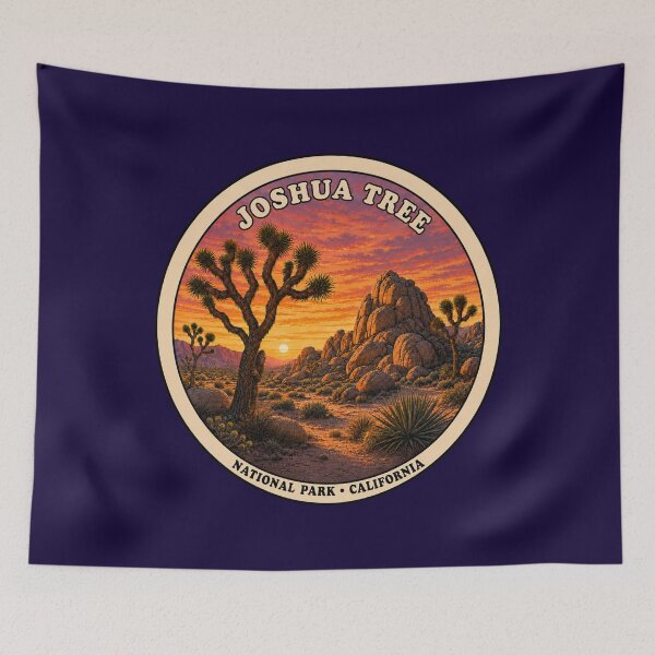 Item preview, Joshua Tree National Park California Sunset with Hidden Bigfoot designed and sold by Swanny's Custom T-shirt and Gift Designs.