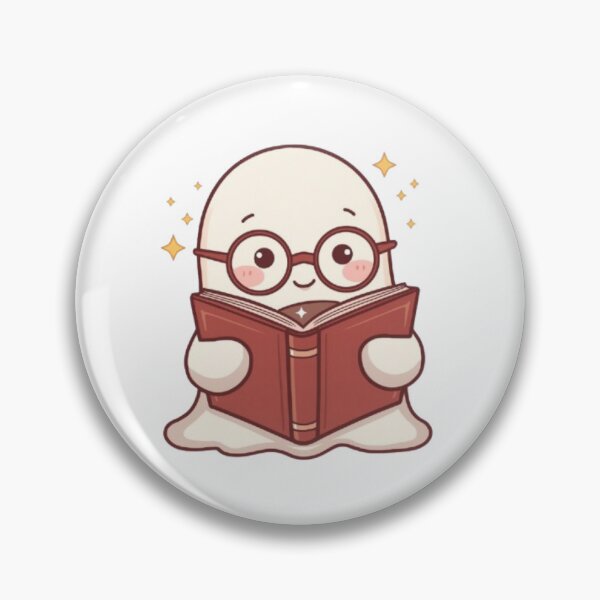 Item preview, Cozy Ghost Reading Club Sticker | Adorable Kawaii Book Ghost designed and sold by Stylestickers55.