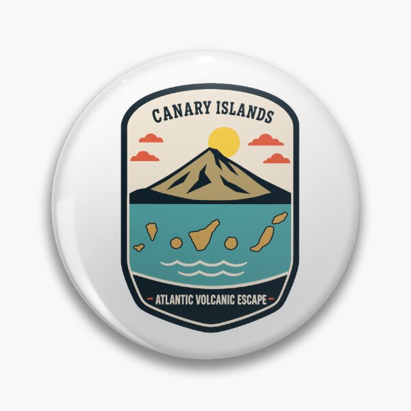 Item preview, Canary Islands Volcano Atlantic Travel Badge designed and sold by Lyfeinsights.