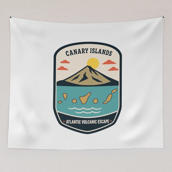 Item preview, Canary Islands Volcano Atlantic Travel Badge designed and sold by Lyfeinsights.