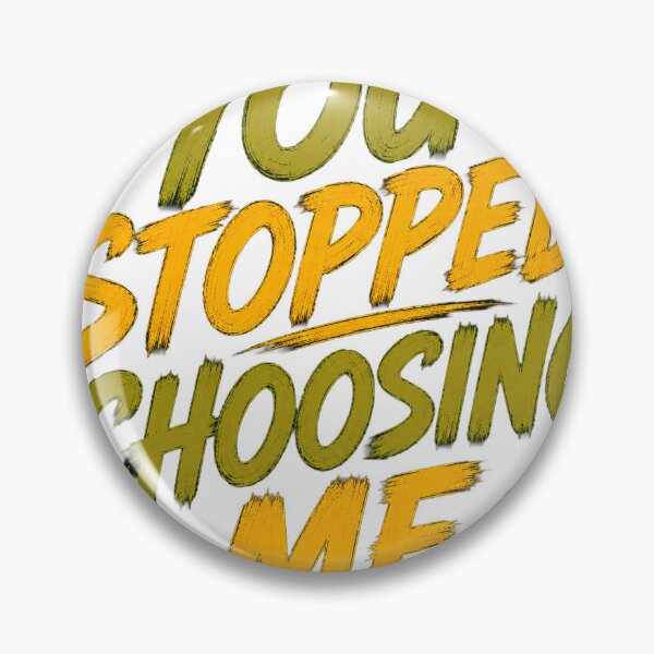 Item preview, You Stopped Choosing Me – Emotional Typography Quote T-Shirt | Heartbreak & Healing Design designed and sold by Saraisha Studio.