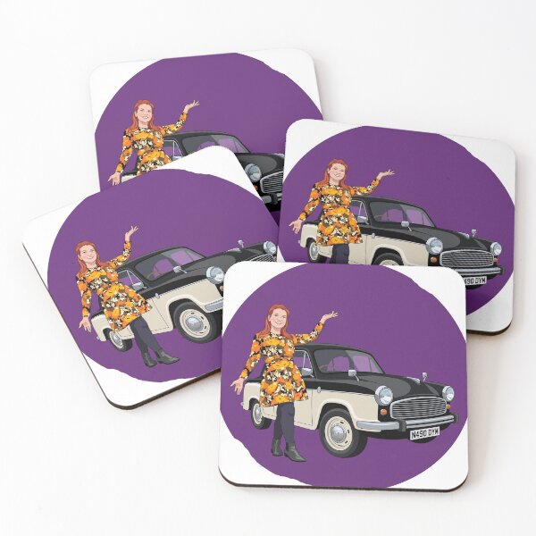 Item preview, Retro Vintage British Classic Car & Floral Pattern Dress Graphic designed and sold by MottotoTech.