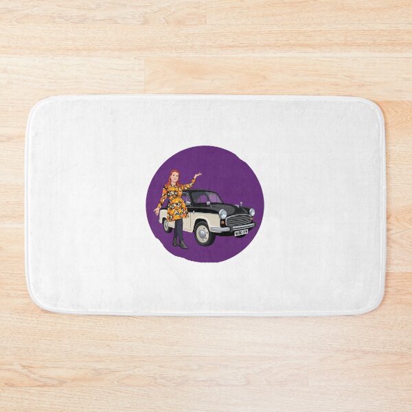 Item preview, Retro Vintage British Classic Car & Floral Pattern Dress Graphic designed and sold by MottotoTech.