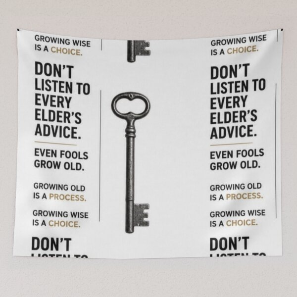 Item preview, Growing Wise Is A Choice - Anti Foolishness Quote Sticker designed and sold by Scro-Ciob-Shop.
