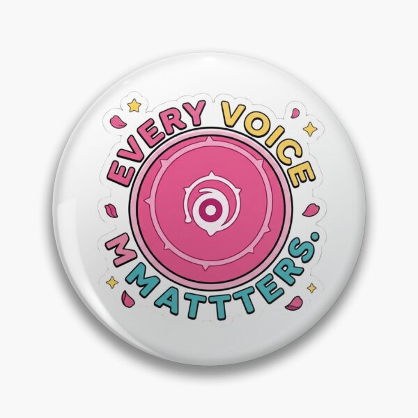 Item preview, Rose Quartz Every Voice Matters Quote Shield designed and sold by 0Zetgest.