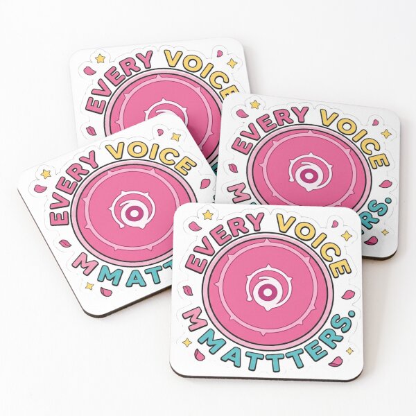 Item preview, Rose Quartz Every Voice Matters Quote Shield designed and sold by 0Zetgest.
