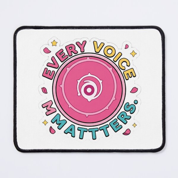 Item preview, Rose Quartz Every Voice Matters Quote Shield designed and sold by 0Zetgest.