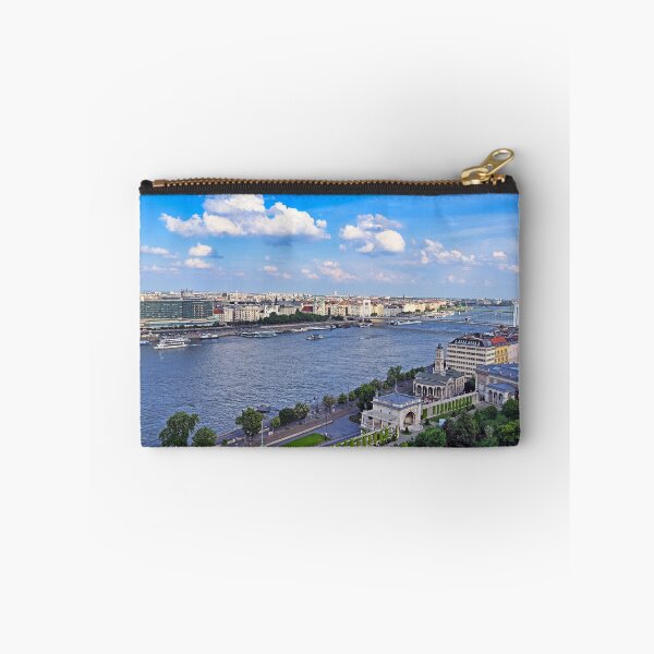 Item preview, Paisaje urbano del bazar de Varkert y el puente de Isabel en Budapest, Hungría. designed and sold by goceris.