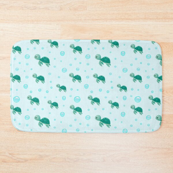 Item preview, Cute Watercolor Sea Turtle Floating Bubbles Ocean Aesthetic designed and sold by Art IN Pack.