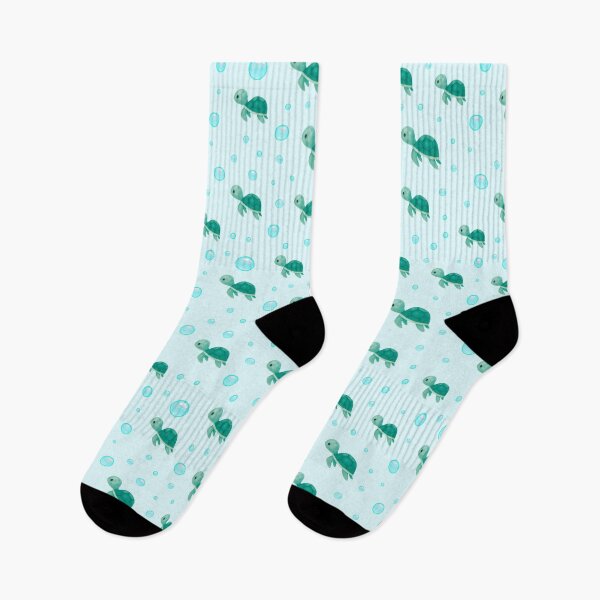 Item preview, Cute Watercolor Sea Turtle Floating Bubbles Ocean Aesthetic designed and sold by Art IN Pack.