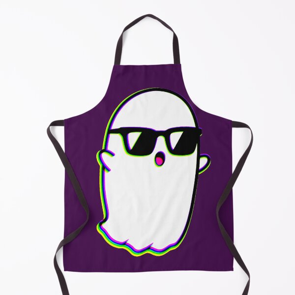 Item preview, Kawaii Glitch Ghost with Glasses | Spooky Cute Aesthetic RGB designed and sold by AstronautMerch.