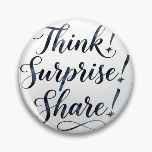 Item preview, Think Surprise Share Minimalist Inspirational Typography Quote designed and sold by Lovely Elen.