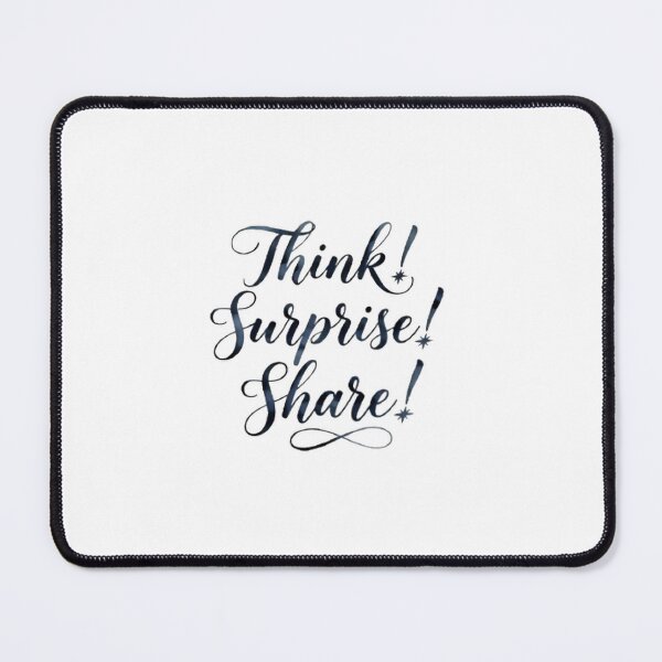 Item preview, Think Surprise Share Minimalist Inspirational Typography Quote designed and sold by Lovely Elen.