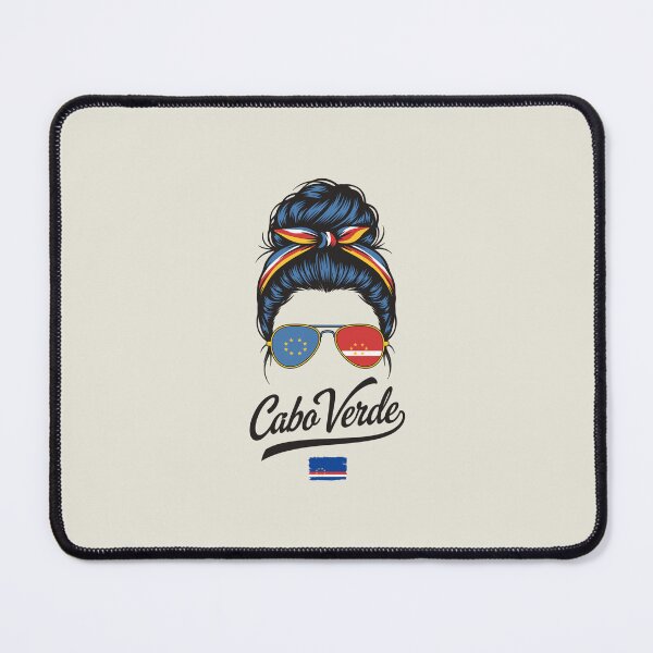 Item preview, Cabo Verde Pop Art Woman | Cape Verde Flag Retro Woodcut Illustration designed and sold by paulo silveira.