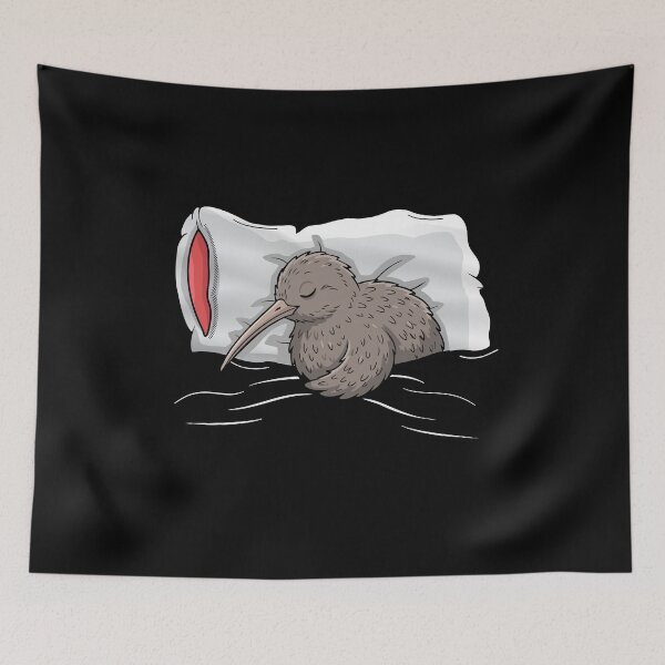 Item preview, Kiwi Bird Lover Kids New Zealand Bird Sleeping Kiwi designed and sold by DSWShirts.