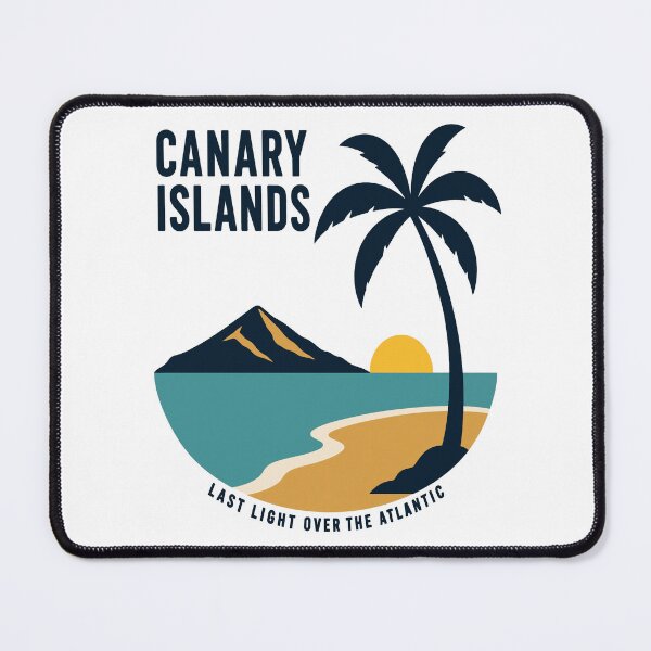 Item preview, Canary Islands Palm Tree Sunset Atlantic Ocean designed and sold by Lyfeinsights.