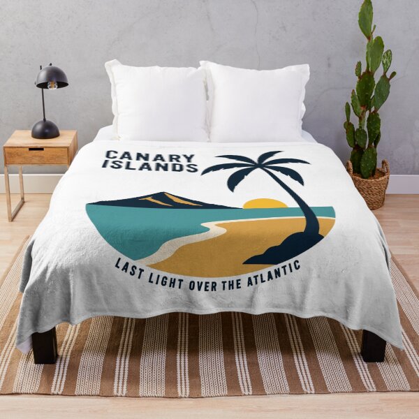 Item preview, Canary Islands Palm Tree Sunset Atlantic Ocean designed and sold by Lyfeinsights.