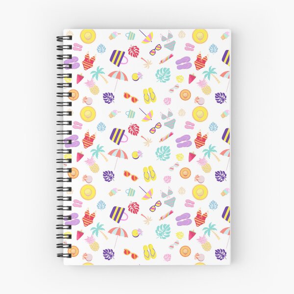 Item preview, Summer Beach Pattern - Tropical Lobster and Seaside Icons designed and sold by YourHue.