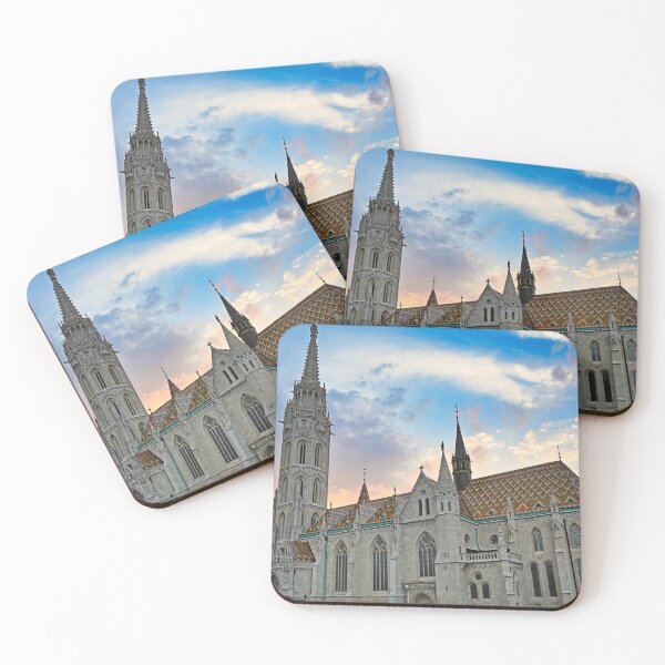 Item preview, The Matthias church in sunset in Budapest Hungary designed and sold by goceris.