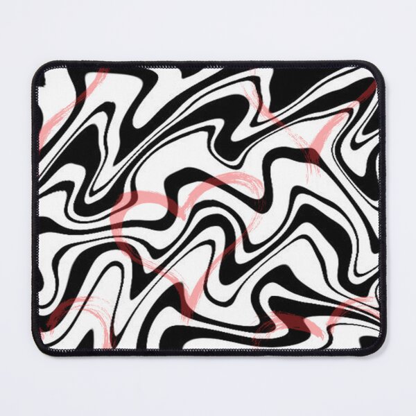 Item preview, Red Hearts on B&W Marble Swirl designed and sold by TOM JACK.