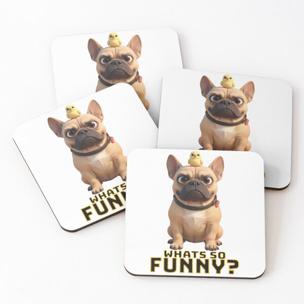 Item preview, French Bulldog WHATS SO FUNNY? designed and sold by SmARTNiki.